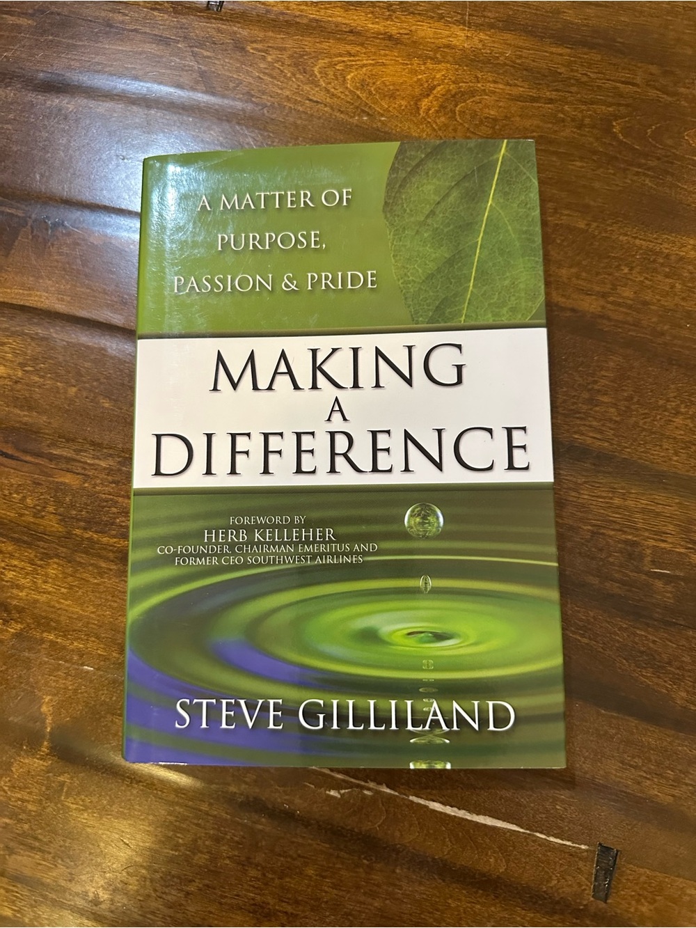 Making a Difference by Steve Gilliland - Green Cover